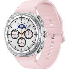 Galaxy Watch8 Classic | 46 мм | White | Sport/Pink | M/L, Размер: 46 мм, Цвет: White, Тип ремешка: Sport, Цвет ремешка: Pink, Размер ремешка: M/L, Подключение часов: Bluetooth / Wi-Fi